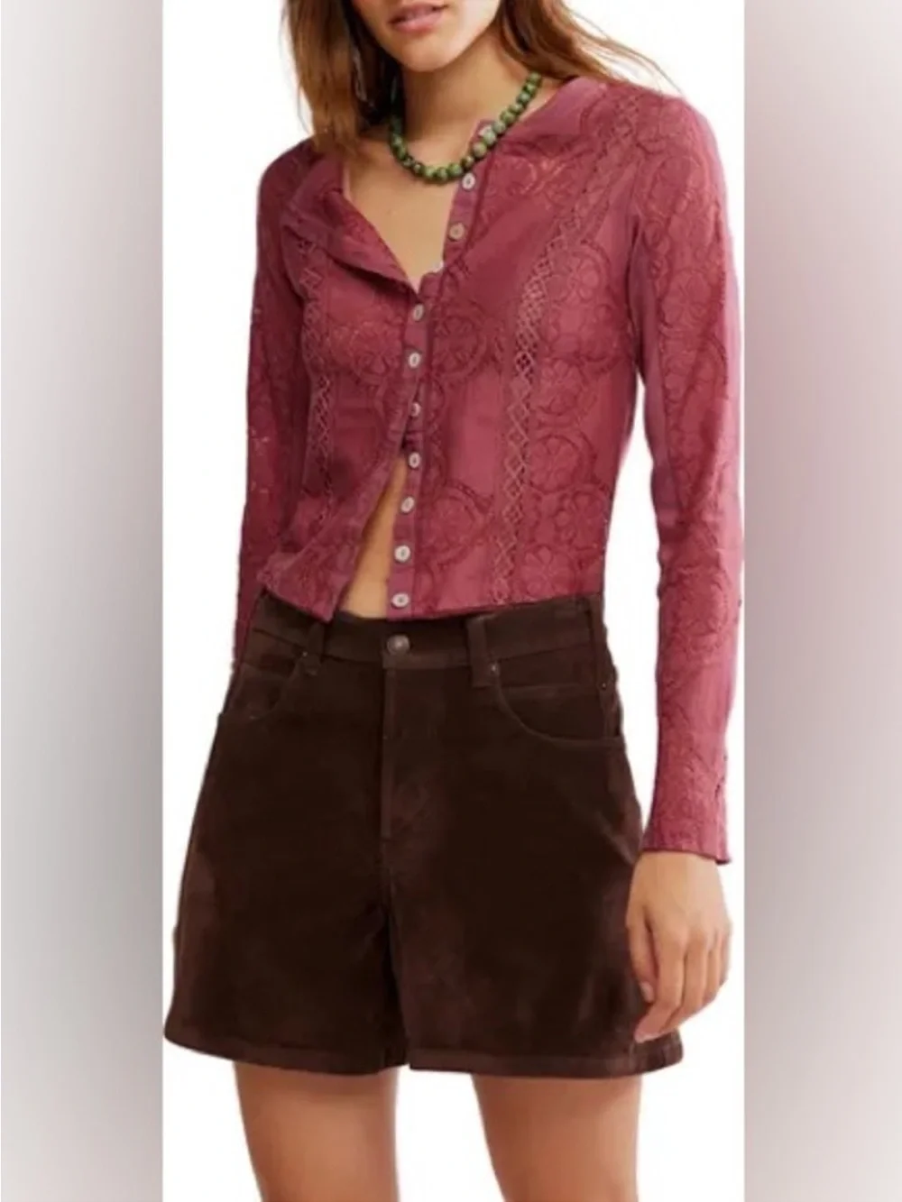 NWT Free People Jae Button-Up Top